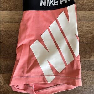 Nike Pro Pink and Black Shorts